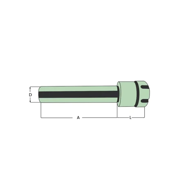 Silindirik Şaftlı Pens Başlığı 25 ER 25x150 - Görsel 2